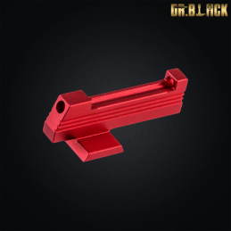 Dr.Black - Mire avant avec fibres fluorescentes pour Hi-capa, rouge