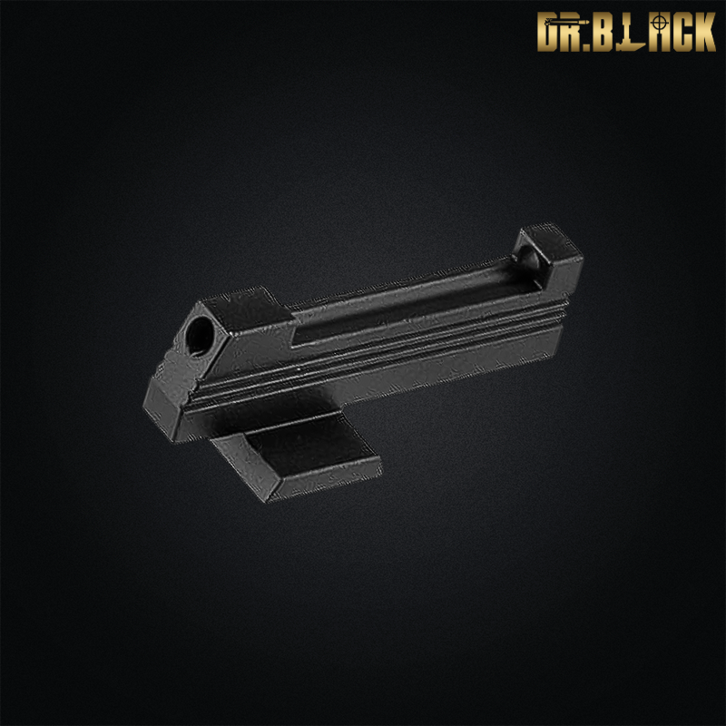 Dr.Black - Mire avant avec fibres fluorescentes pour Hi-capa, noir
