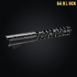 Dr.Black - Outer barrel "Favos" pour Hi-capa 5.1, noir