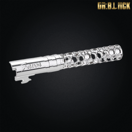 Dr.Black - Outer barrel "Favos" pour Hi-capa 5.1, chromé