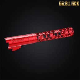 Dr.Black - Outer barrel "Favos" pour Hi-capa 5.1, rouge