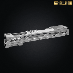 Dr.Black - Culasse custom "Type Y", Optics Ready pour Hi-capa 5.1, chromé