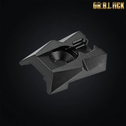 Dr.Black - Mire arrière avec fibres fluorescentes pour Hi-capa 4.3, noir