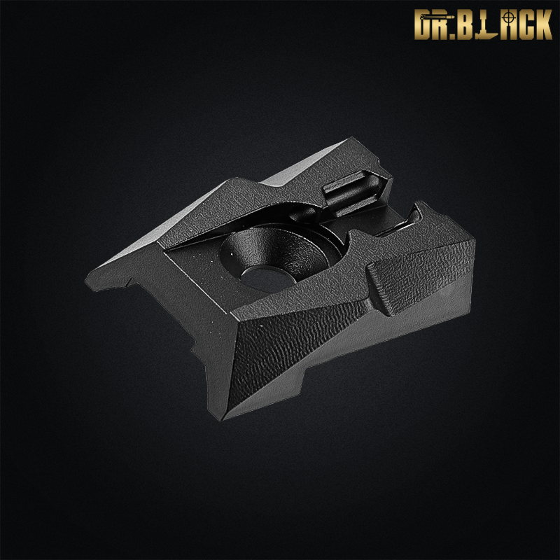 Dr.Black - Mire arrière avec fibres fluorescentes pour Hi-capa 4.3, noir