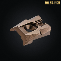 Dr.Black - Mire arrière avec fibres fluorescentes pour Hi-capa 4.3, tan