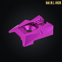 Dr.Black - Mire arrière avec fibres fluorescentes pour Hi-capa 4.3, violet