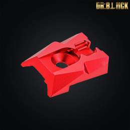 Dr.Black - Mire arrière avec fibres fluorescentes pour Hi-capa 4.3, rouge