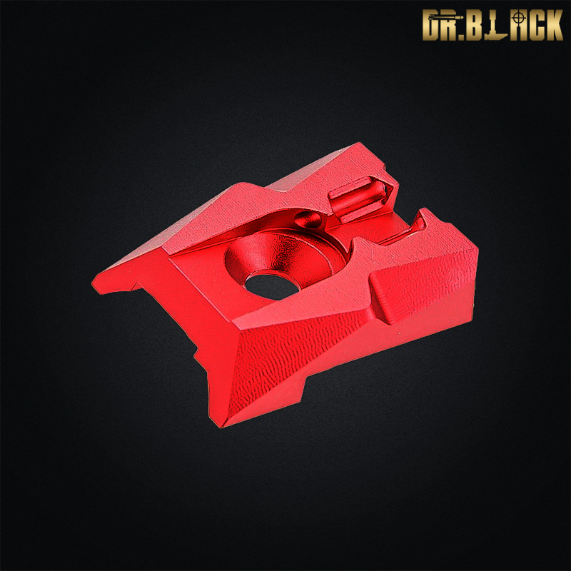 Dr.Black - Mire arrière avec fibres fluorescentes pour Hi-capa 4.3, rouge