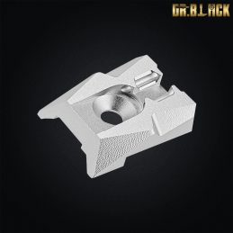 Dr.Black - Mire arrière avec fibres fluorescentes pour Hi-capa 4.3, chromé