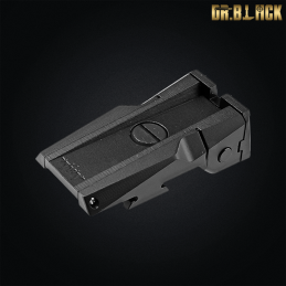 Dr.Black - Mire arrière avec fibres fluorescentes pour Hi-capa 5.1, noir