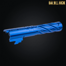 Dr.Black - Outer barrel "Spiral Storm" pour Hi-capa 4.3, bleu