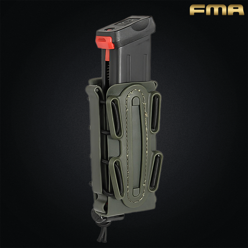 FMA - Poche chargeur semi-rigide pour pistolet, MOLLE, Olive Drab