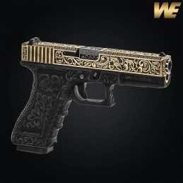 WE - Réplique G17 ETCHED, Floral Pattern, blowback, or