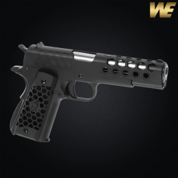 WE - Réplique M1911 HEX CUT, Blowback, Green Gas