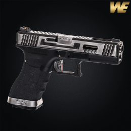 WE - Réplique G-Force 17, blowback, green gas, chromé