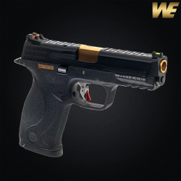 WE - Réplique WET-05 M&P, Big Bird Force, Green Gas, Gold et Noir