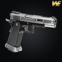 WE - Réplique Hi-capa 5.1 Force, Full métal, blowback, Green Gas, chromé