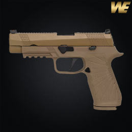 WE - Réplique F17V2, blowback, Green Gas, Tan - WE-F007-TAN