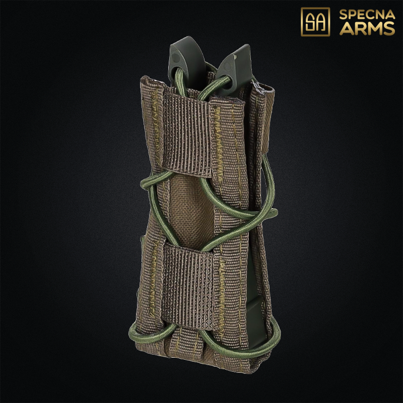 Specna Arms - Poche Chargeur SATAC™  "Tiger" MOLLE pour chargeur pistolet, olive drab - SAT-19-048591