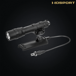 Wosport - Lampe tactique FL-03, 1300 lumens, noir - FL-03-BK