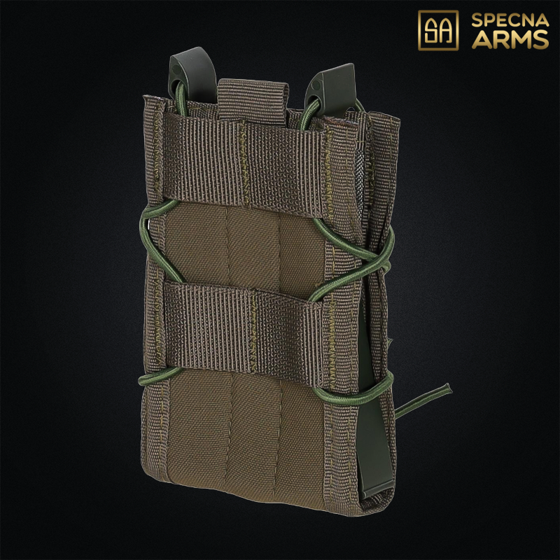 Specna Arms - Poche Chargeur SATAC™  "Tiger" MOLLE pour chargeur M4, AR15, olive drab - SAT-19-048595