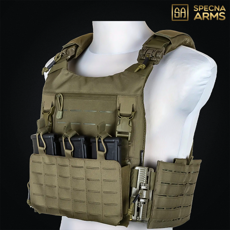 Specna Arms - Plate carrier SATAC™ QRB, laser cut, olive drab - SPE-18-041877