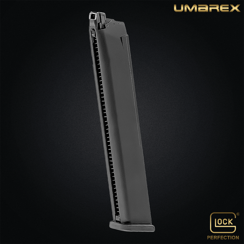Umarex - Chargeur EXTENDED, 50 Billes pour GLOCK ™18C Green Gas, GBB