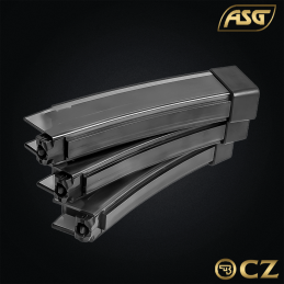 ASG - Pack de 3 chargeurs "Smoky" mid-cap 75 billes pour CZ™ SCORPION EVO - 18399