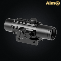 Aim-O - Viseur point rouge Delta pour airsoft, noir - AO3017-BK