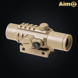 Aim-O - Viseur point rouge Delta pour airsoft, Dark Earth - AO3017-DE