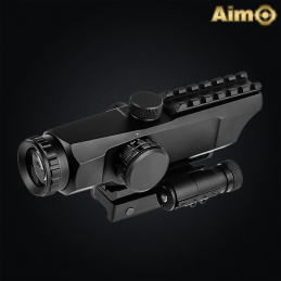 Aim-O - Lunette de visée 4x32 rouge et vert, FTS (Flip To Slide) - AO3065-BK