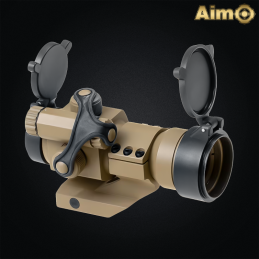 Aim-O - Viseur point rouge et vert Cantilever M2, Dark Earth - AO5033-DE