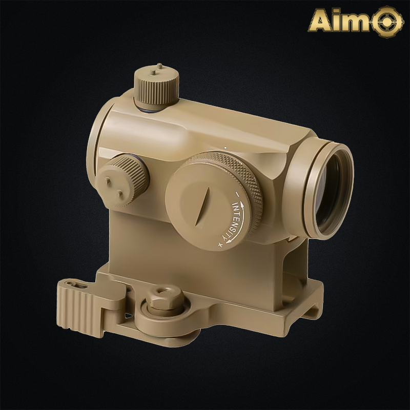 Aim-O - Viseur point rouge et vert T1 QD (Quick Detach), dark earth - AO5014-DE