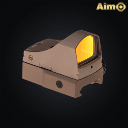 Aim-O - Viseur point rouge Docter C, Dark Earth pour Airsoft - AO6005-DE