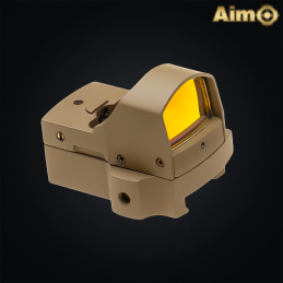 Aim-O - Viseur point rouge REFLEX, dark earth pour Airsoft - AO3034-DE