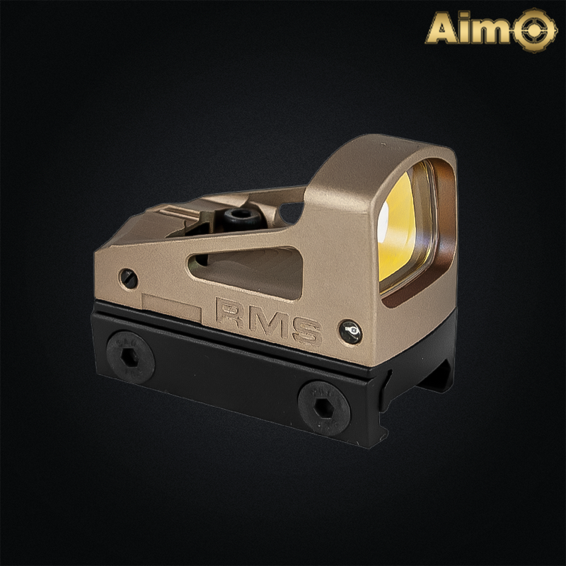Aim-O - Viseur point rouge RMS, RIS Picatinny, Glock, dark earth - AO6006-DE
