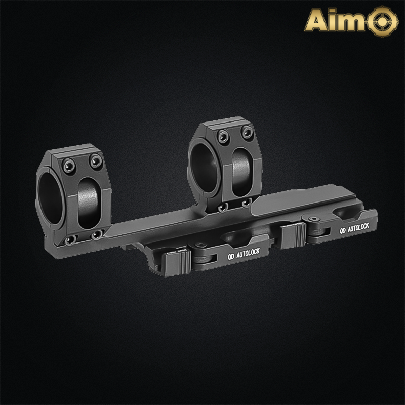 Aim-O - Anneaux de montage 25,4-30mm EXTEND, QD Autolock - AO9018-BK