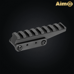 Aim-O - Réhausse de rail RIS Picatinny FAST, type Unity Tactical, noir - AO9034-BK