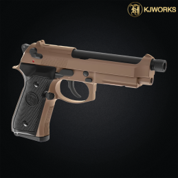 KJ Works - Réplique M9A1 TBC, Green Gas, blowback , Full Métal