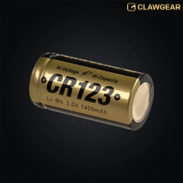 Clawgear - Pile, Batterie Lithium CR123 3v 1400mAh