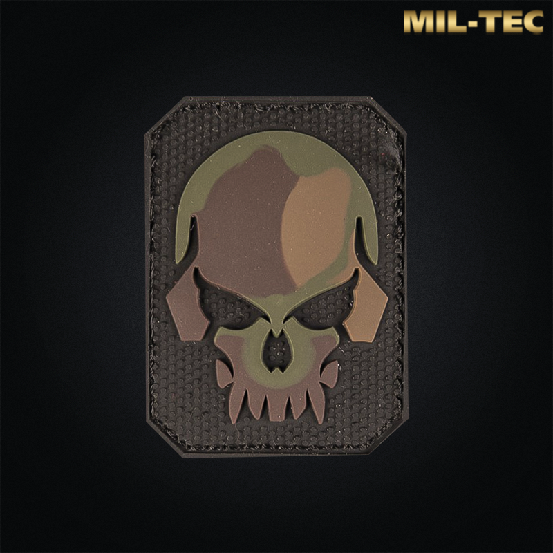 Mil-Tec - Patch 3D en PVC Skull, version camouflage - 16832020