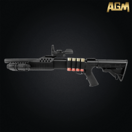 AGM - Réplique fusil à pompe M180 Tactical, ressort - AGM0003
