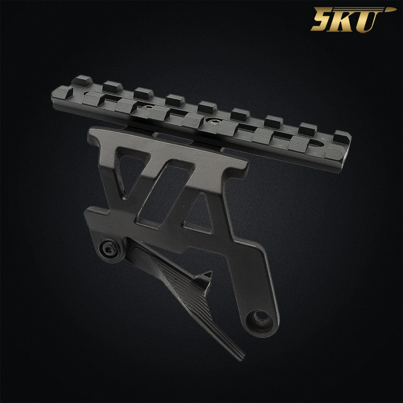 5KU - Rail de montage SHOOTER optique pour GBB Hi-Capa airsoft, noir - 5KU-GB-458-BK