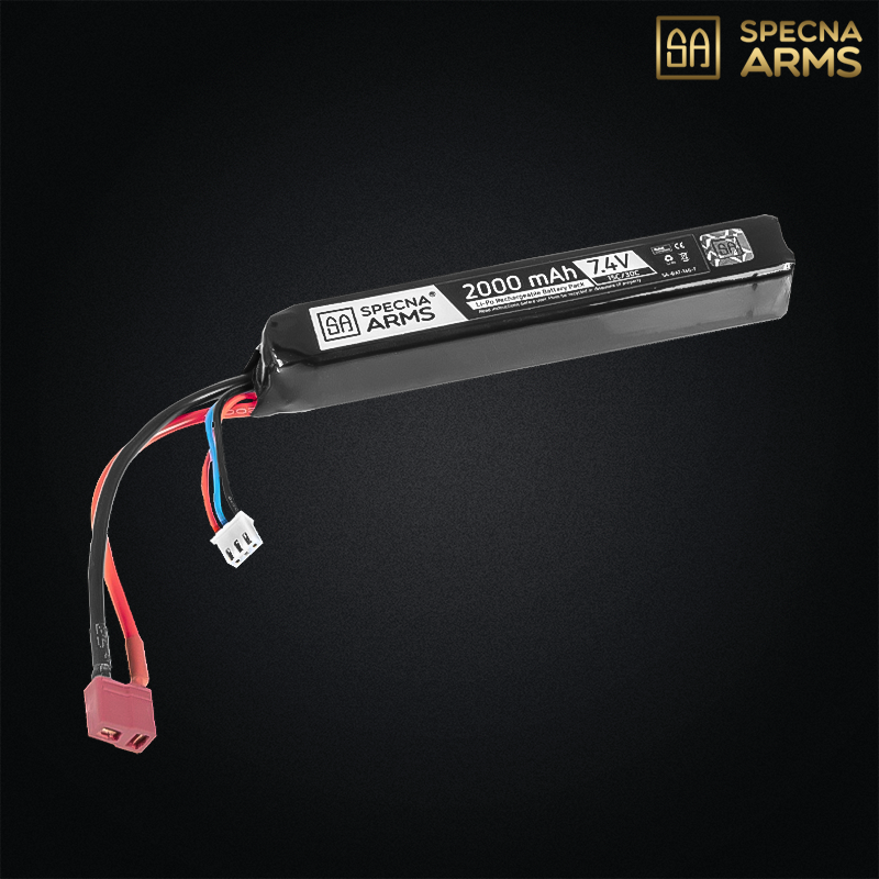 Specna Arms - Batterie Li-Po 7,4v 2000mAh 15/30C, 1 Stick, dean - SPE-06-024614