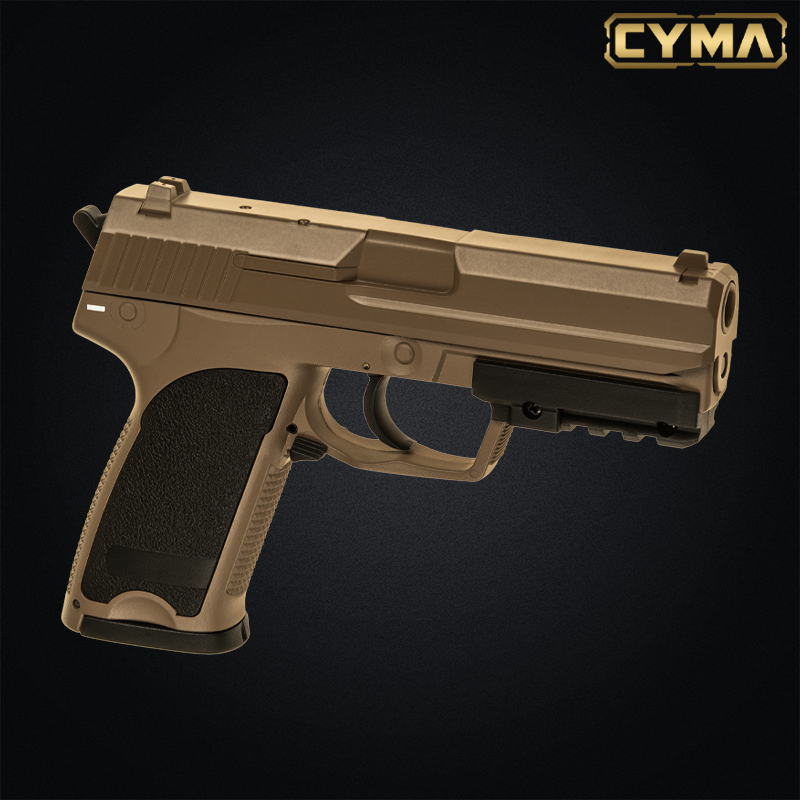 Cyma - Réplique de poing CM.125, USP Tan AEP (Automatic Electric Pistol) - CM125 TN