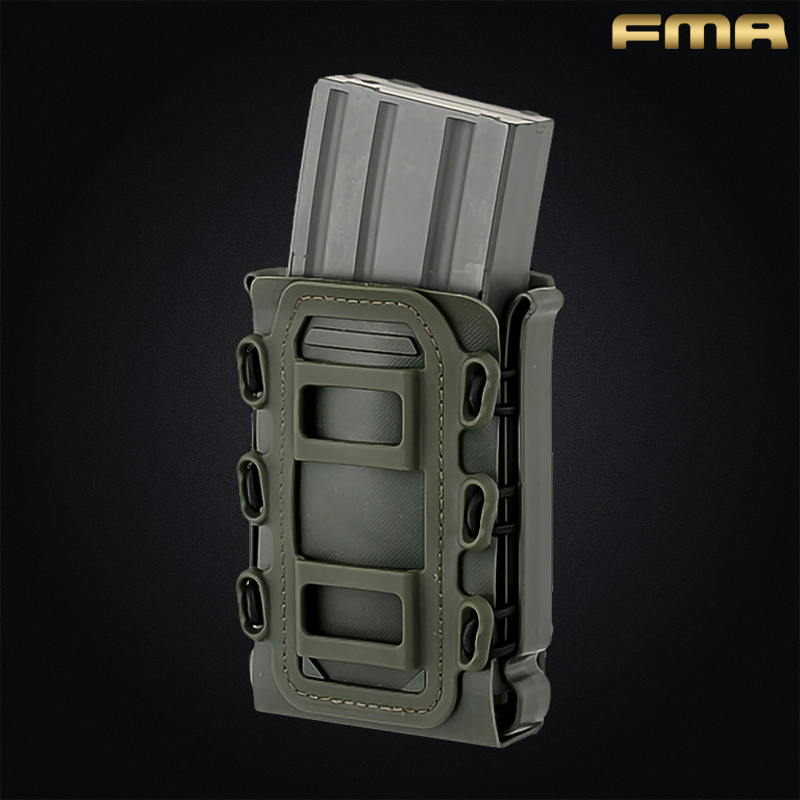 FMA - Poche chargeur semi-rigide pour M4, MOLLE, Olive Drab - FMA-19-020449