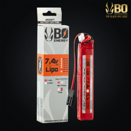 BO Energy - Batterie LiPo 7,4v 1800mAh 25C, 1 Stick, Dean - A63039T