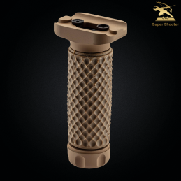 Super Shooter/PPS - Poignée tactique aluminium, Keymod, tan, Airsoft - PU0314DE