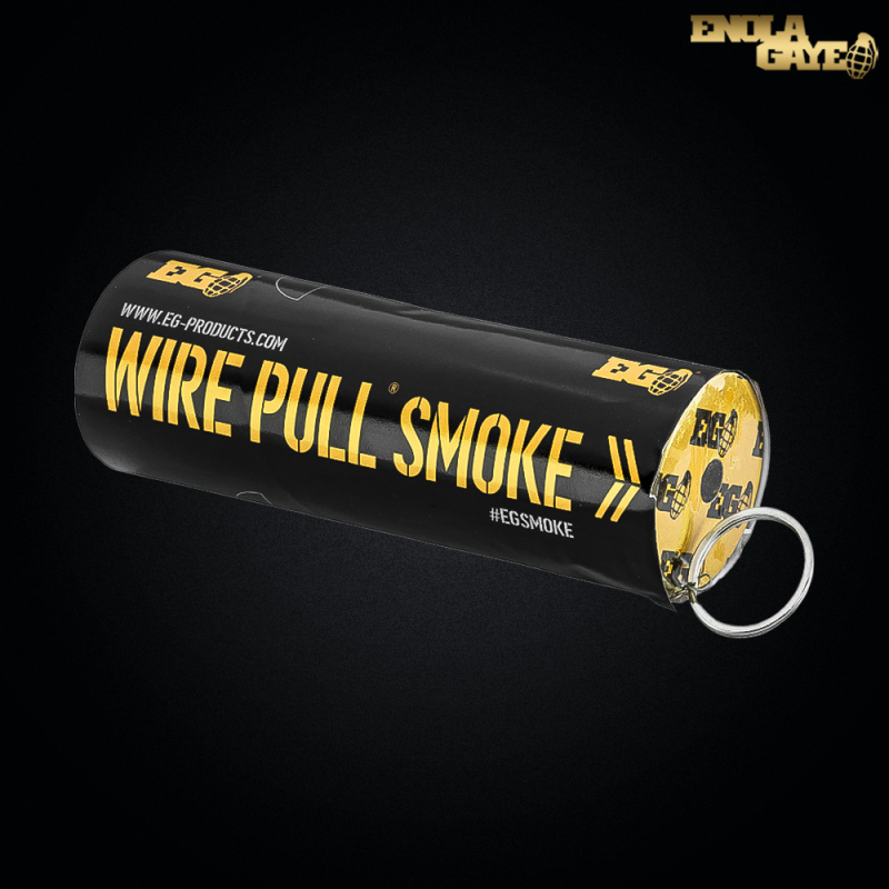 Enola Gaye - Fumigène "Wire Pull" avec goupille, jaune
