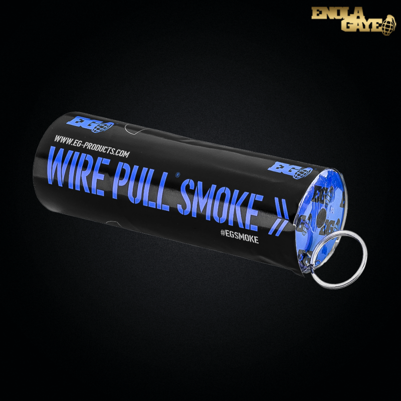 Enola Gaye - Fumigène "Wire Pull" avec goupille, bleu